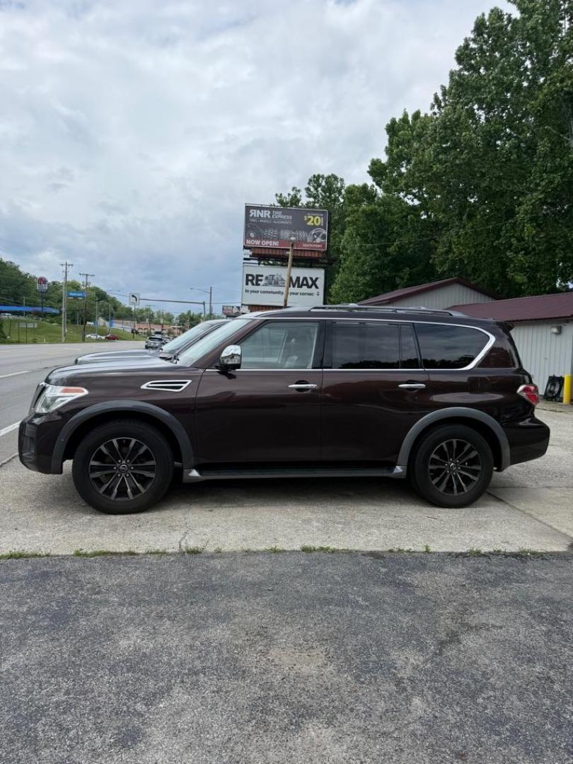 2018 BROWN NISSAN ARMADA PLATINUM (JN8AY2NF4J9) with an 5.6L engine, Automatic transmission, located at 3338 US Rt. 60 East, Huntington, WV, 25705, (304) 733-9888, 38.411072, -82.379471 - Photo#1