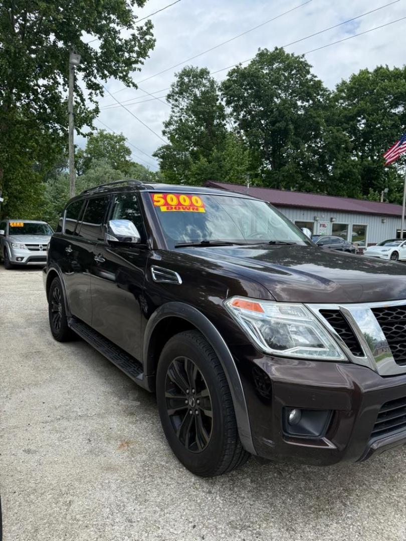 2018 BROWN NISSAN ARMADA PLATINUM (JN8AY2NF4J9) with an 5.6L engine, Automatic transmission, located at 3338 US Rt. 60 East, Huntington, WV, 25705, (304) 733-9888, 38.411072, -82.379471 - Photo#3