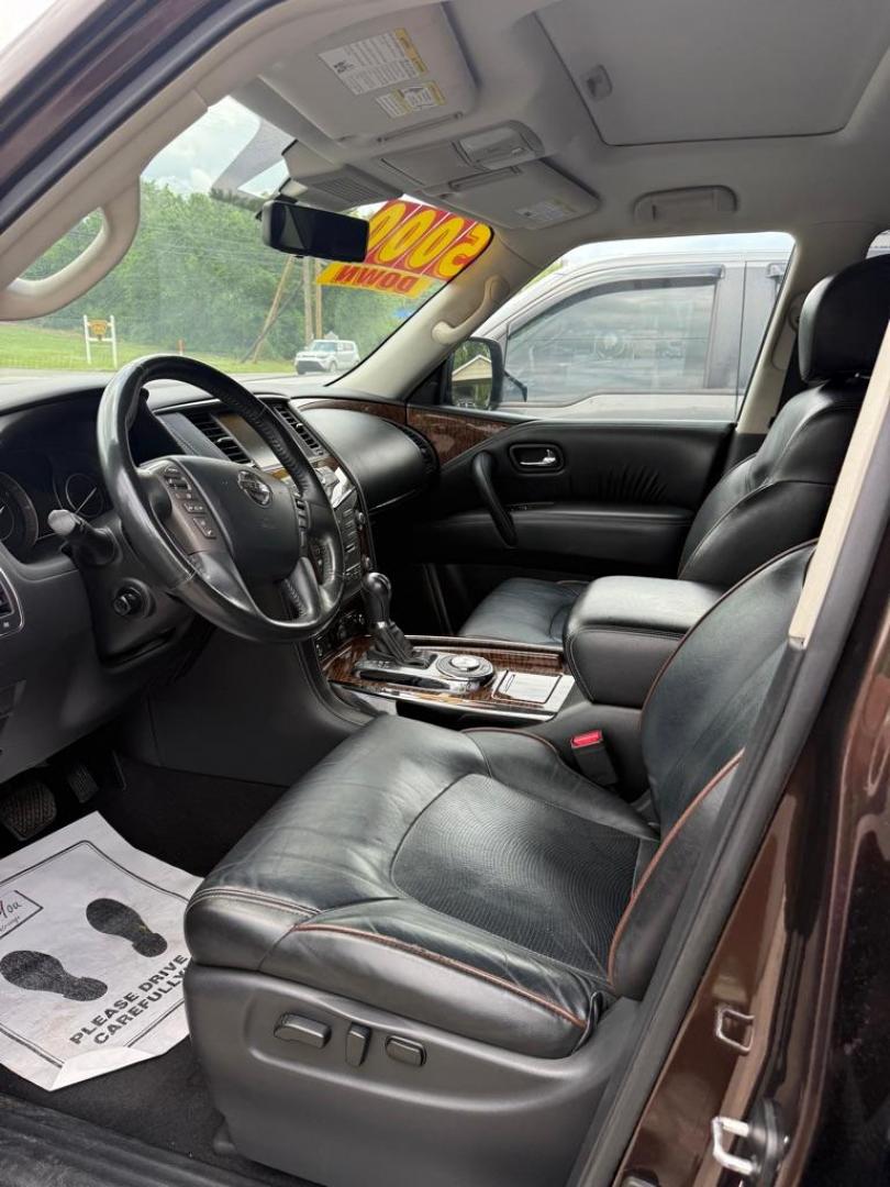 2018 BROWN NISSAN ARMADA PLATINUM (JN8AY2NF4J9) with an 5.6L engine, Automatic transmission, located at 3338 US Rt. 60 East, Huntington, WV, 25705, (304) 733-9888, 38.411072, -82.379471 - Photo#4