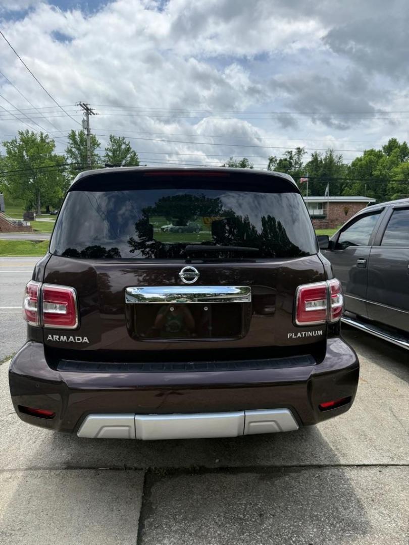 2018 BROWN NISSAN ARMADA PLATINUM (JN8AY2NF4J9) with an 5.6L engine, Automatic transmission, located at 3338 US Rt. 60 East, Huntington, WV, 25705, (304) 733-9888, 38.411072, -82.379471 - Photo#10