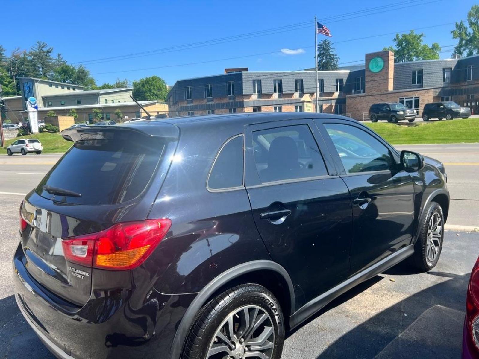 2016 BLACK MITSUBISHI OUTLANDER SPORT ES (JA4AP3AU0GZ) with an 2.0L engine, Continuously Variable transmission, located at 3338 US Rt. 60 East, Huntington, WV, 25705, (304) 733-9888, 38.411072, -82.379471 - Photo #0