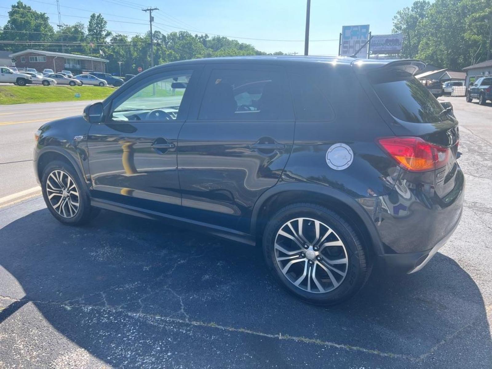 2016 BLACK MITSUBISHI OUTLANDER SPORT ES (JA4AP3AU0GZ) with an 2.0L engine, Continuously Variable transmission, located at 3338 US Rt. 60 East, Huntington, WV, 25705, (304) 733-9888, 38.411072, -82.379471 - Photo #1