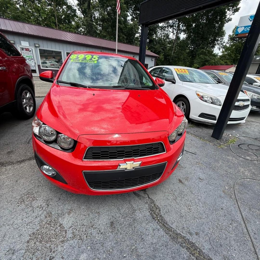 2014 RED CHEVROLET SONIC LT (1G1JC5SH6E4) with an 1.8L engine, Automatic transmission, located at 3338 US Rt. 60 East, Huntington, WV, 25705, (304) 733-9888, 38.411072, -82.379471 - Photo#0