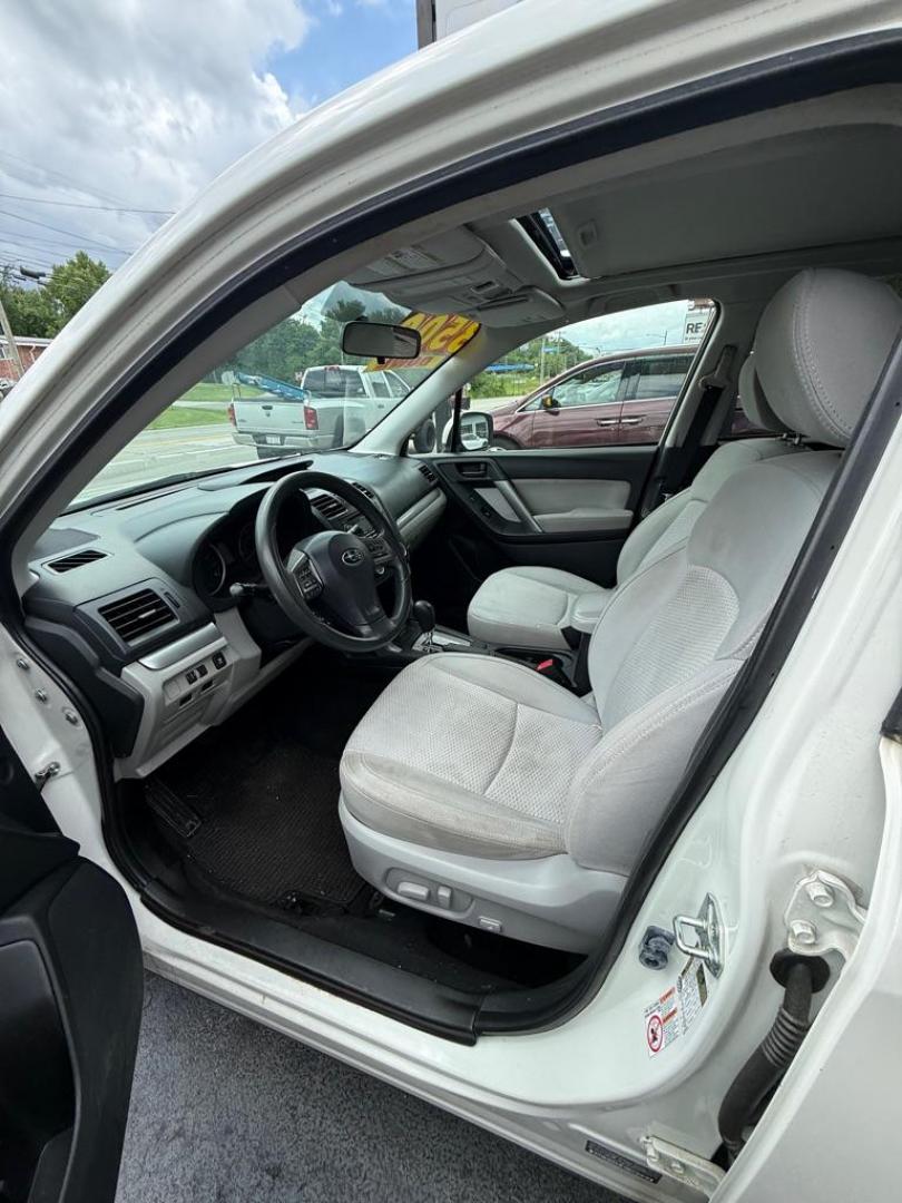 2015 WHITE SUBARU FORESTER 2.5I PREMIUM (JF2SJADCXFH) with an 2.5L engine, 6-Speed Manual transmission, located at 3338 US Rt. 60 East, Huntington, WV, 25705, (304) 733-9888, 38.411072, -82.379471 - Photo#3