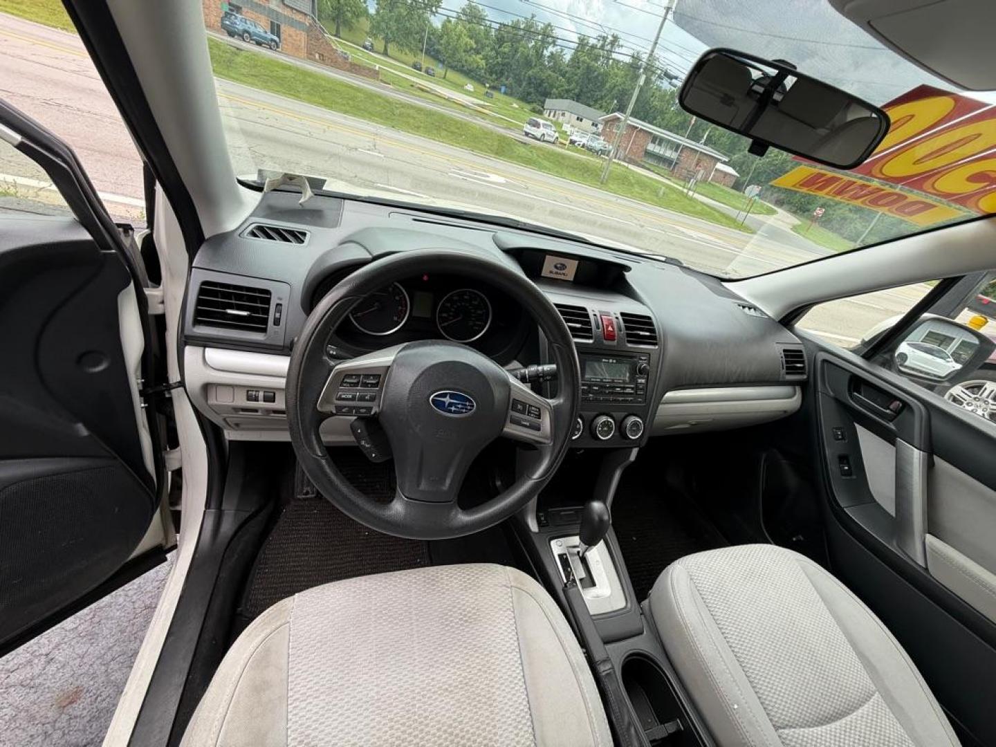 2015 WHITE SUBARU FORESTER 2.5I PREMIUM (JF2SJADCXFH) with an 2.5L engine, 6-Speed Manual transmission, located at 3338 US Rt. 60 East, Huntington, WV, 25705, (304) 733-9888, 38.411072, -82.379471 - Photo#4